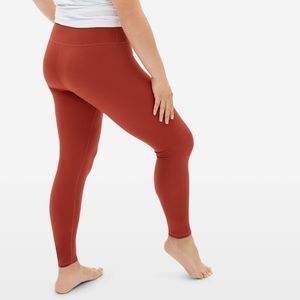 EVERLANE Renew Legging Pant Size XS Regular Burnt Orange/Red Brandy Rose